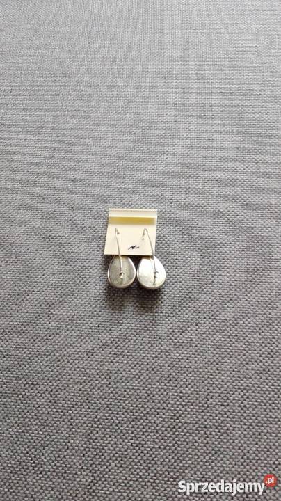 KOLCZYKI Z BRĄZOWĄ MASĄ PERŁOWĄ Łódź