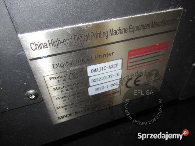 System nadruku na folii transferowej China 2022r Magnice