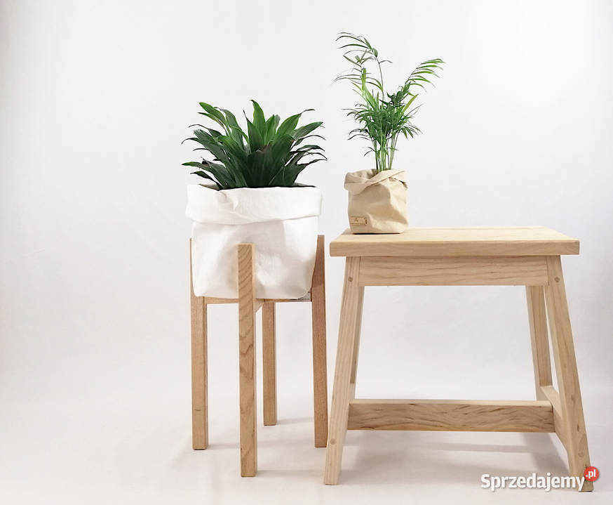 Kwietniki nowoczesne stojaki na kwiaty 20h40 dąb