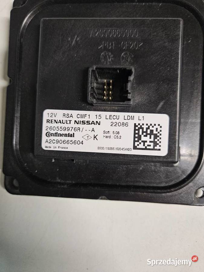 RENAULT MEGANE ETECH PRZETWONICA MODUŁ LED Międzychód sprzedam