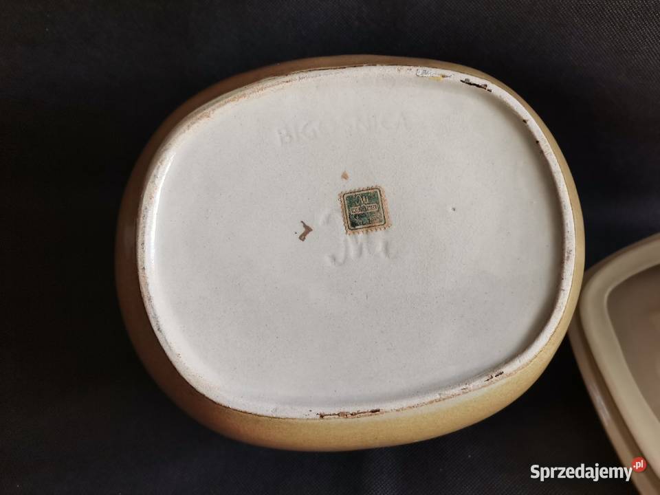 Stara nieużywana waza bigośnica porcelit