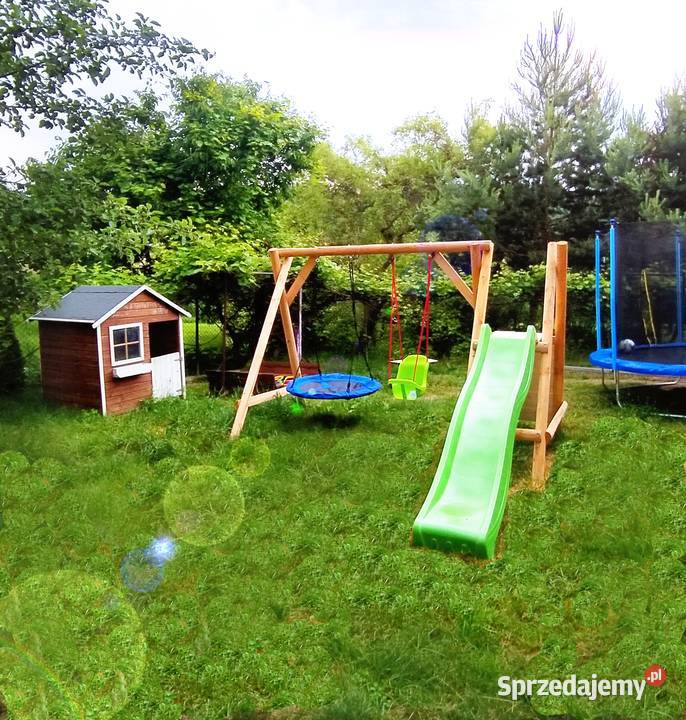 Plac Zabaw do Ogrodu MIKI Wspinaczka Ślizg Drewno  Lublin