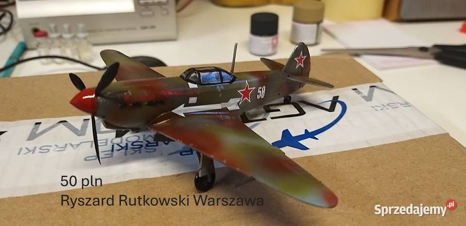 sklejone i pomalowane modele samolotów skala 172 Warszawa