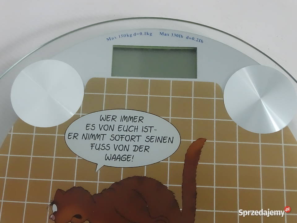 Kolekcjonerska waga łazienkowa Uli Stein szkło Pozostałe Biłgoraj