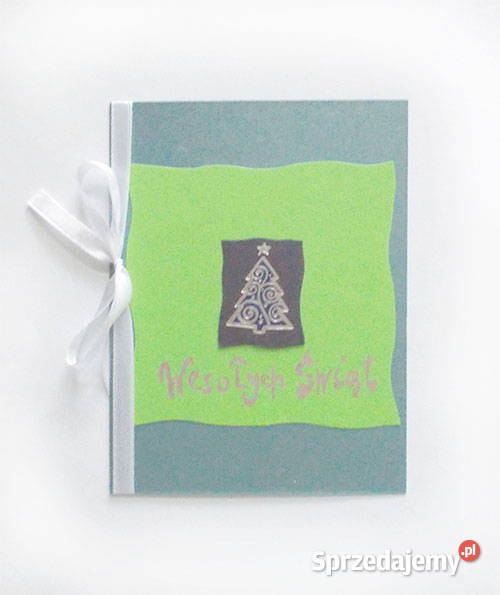 zielona kartka na Boże Narodzenie świąteczne Olsztyn