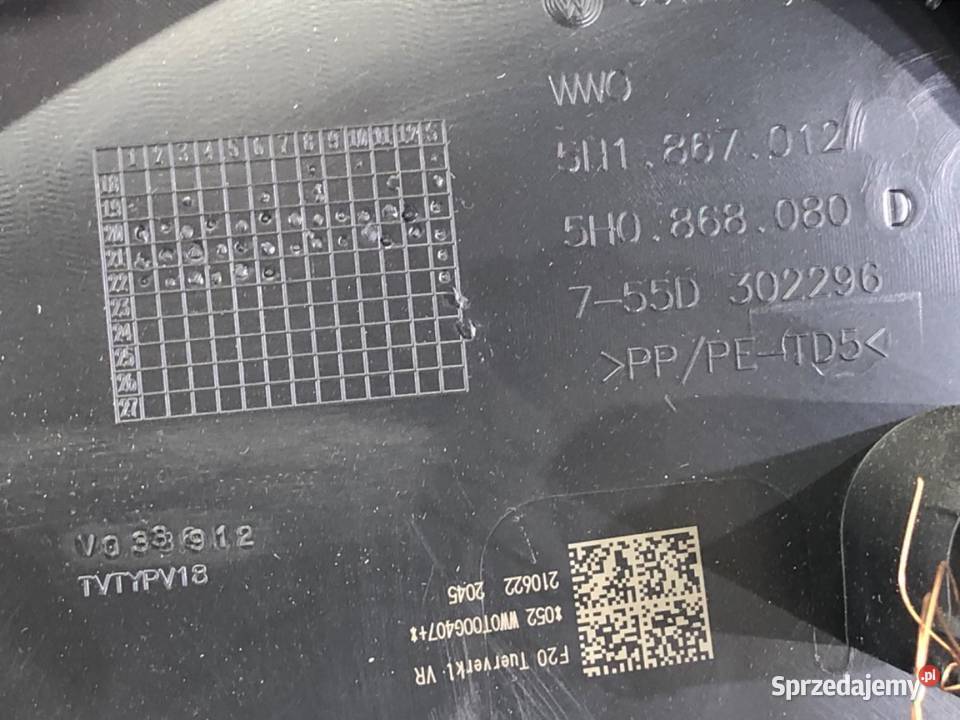 BOCZEK DRZWI PRAWY PRZÓD VW GOLF VIII Kombi sprzedam