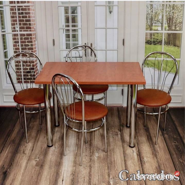 Zestaw Stół kuchenny 100 x 60 4 krzesła WYSYŁKA dolnośląskie