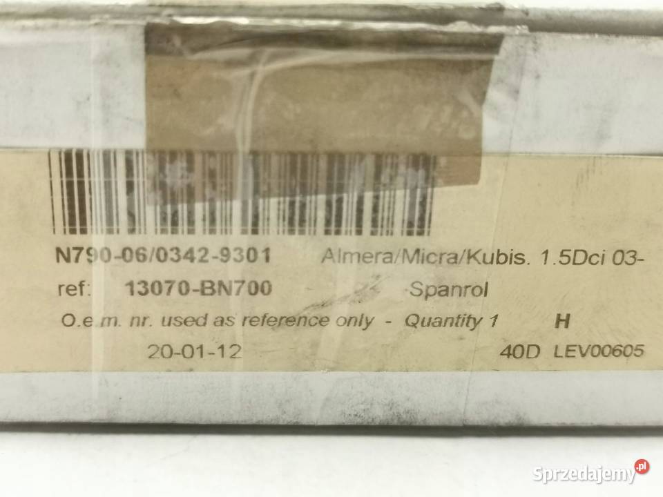 ROLKA PASKA ROZRZADU NISSAN MICRA RENAULT CLIO lubelskie