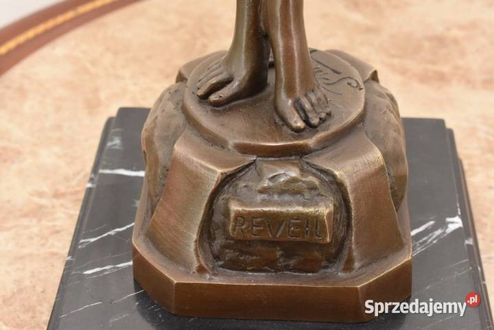 Tancerka Egipska w Sukni Figura Rzeźba z Brązu w