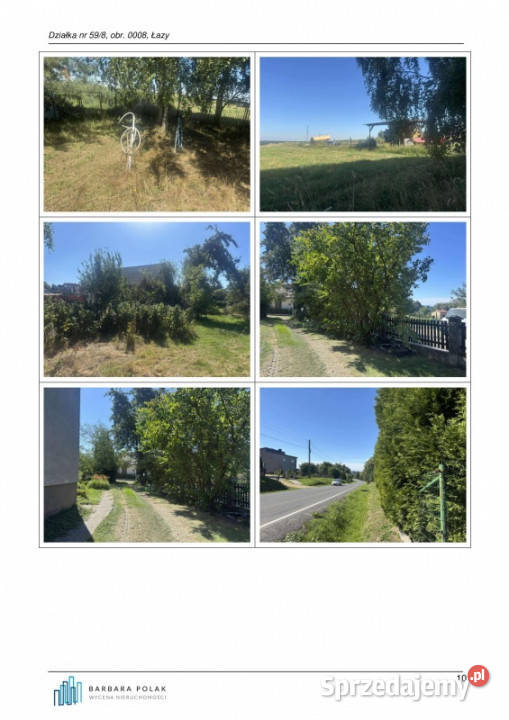 Syndyk sprzeda nieruchomość gruntową 23zł/m2 małopolskie Łazy
