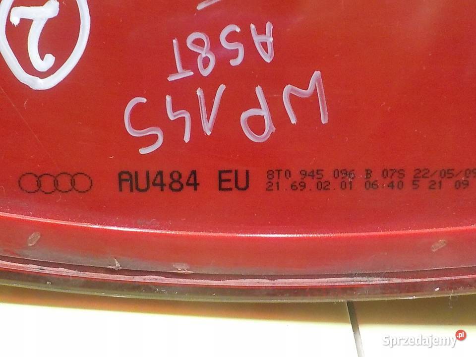 AUDI A5 8T 20 TFSI 09r COUPE 2D lampa prawa tyl Lampy tylne sprzedam