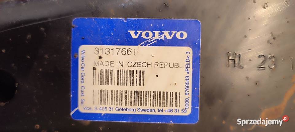 VOLVO V60 WAHACZ LEWY PRZÓD 31317661 osobowe