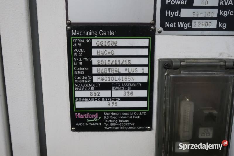 Poziome tokarskie centrum obróbcze Hartford HMC8 Reszel