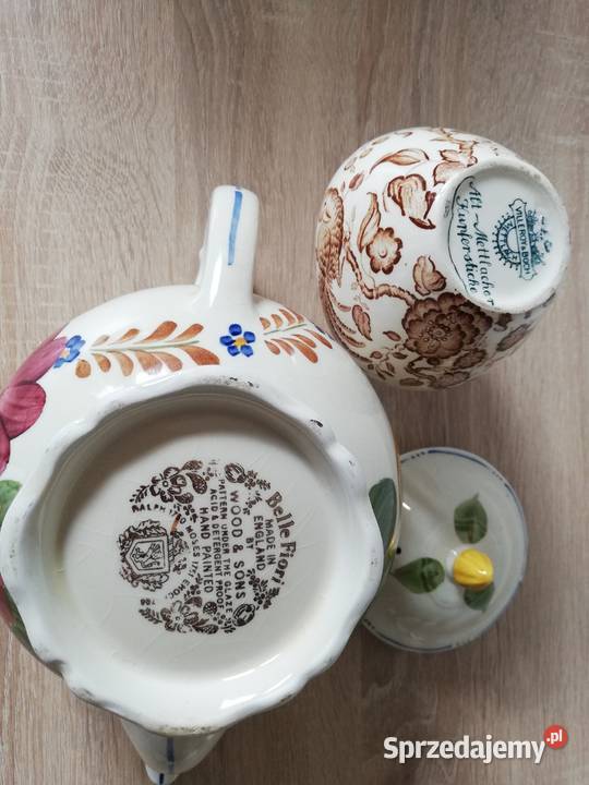 Wazon rajski ptak dzbanek stara angielska porcelana