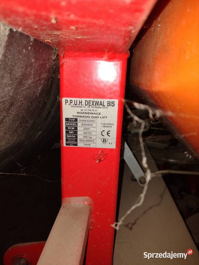 Rozsiewacz nawozu 600 l DEXWAL nieuszkodzony lubelskie Spławy Pierwsze
