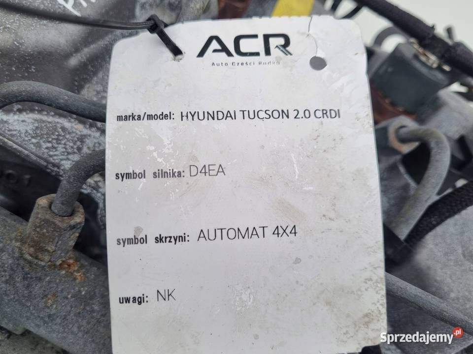 SILNIK KOMPLET Hyundai Tucson 20 CRDI 153 D4EA Rudka