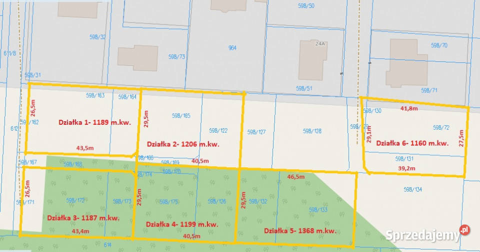 Działka w Bilczy uzbrojona 290m2 świętokrzyskie Bilcza