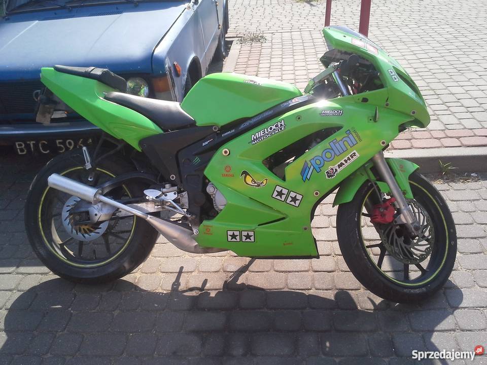 Motor Rieju rs 2 matrix 2007 dwusów chłodzony zielony podlaskie Białostoczek