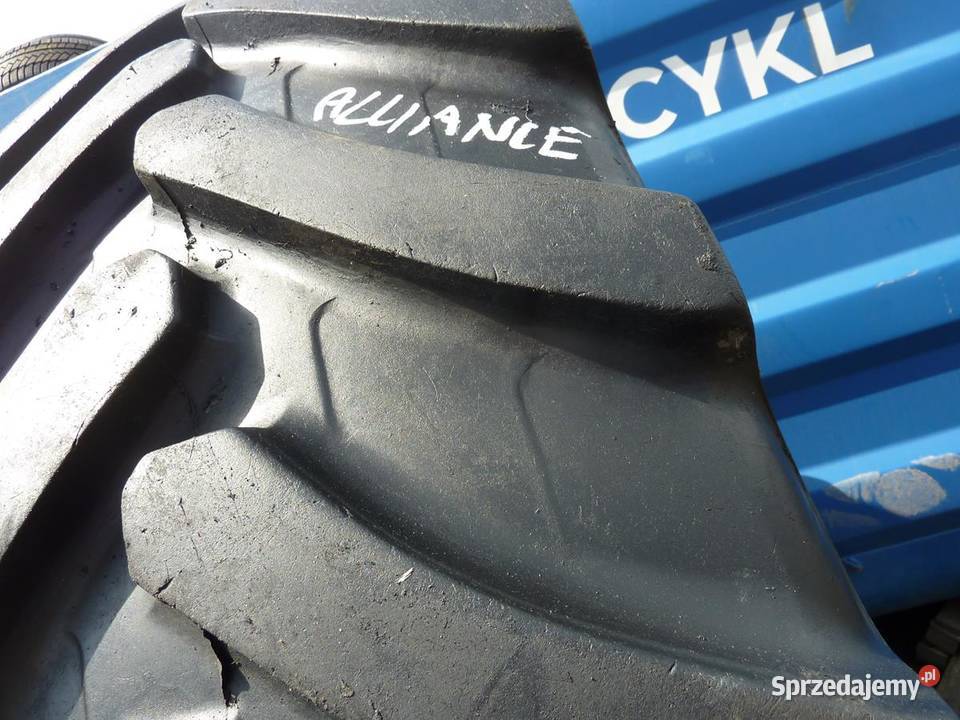 2x Opona używana rolnicza 48080R50 ALLIANCE 2450 Zaścianki