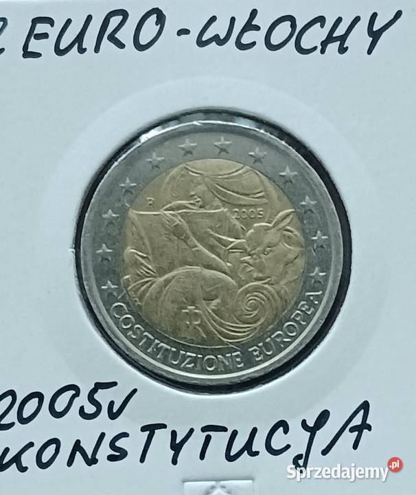 2 Euro Włochy 2005 r Konstytucja Europejska