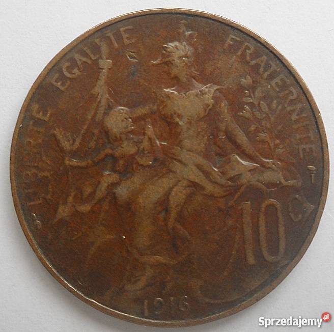 FRANCJA10 CENTIMES1916 r BRĄZ mazowieckie Legionowo