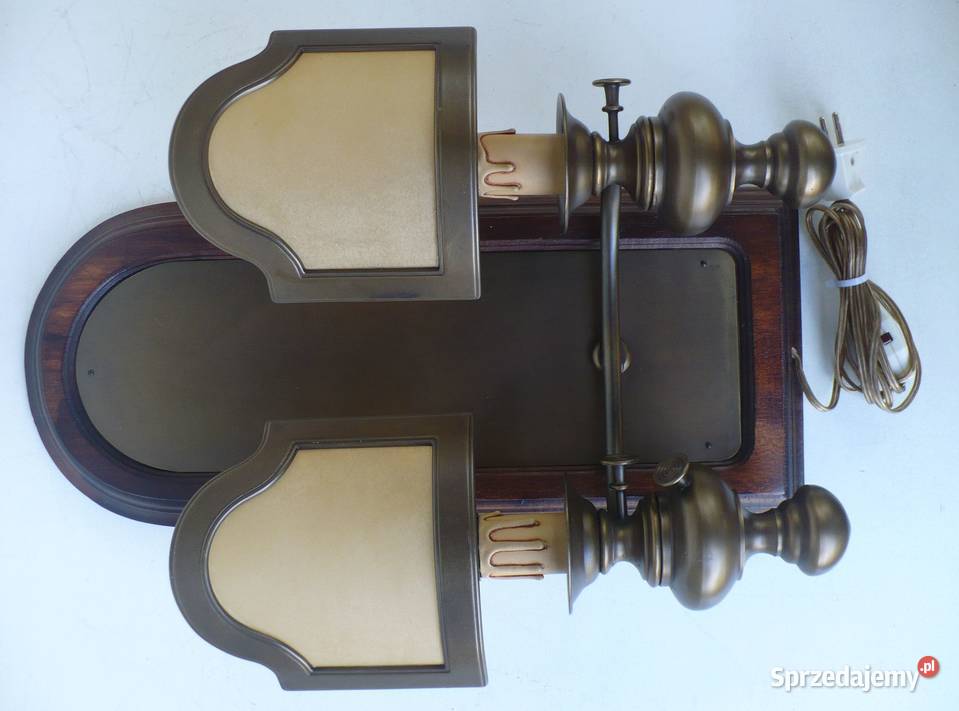 Kinkiet mosiężny dwuramienny Białystok