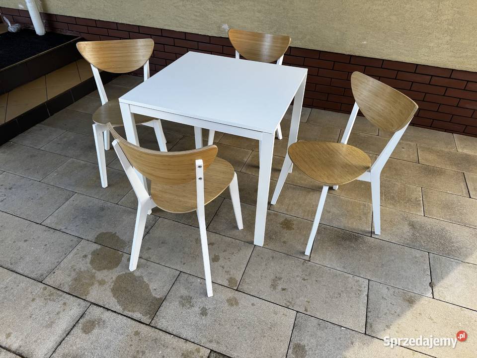 Stół kuchenny biały kwadratowy nie rozkładany4 mazowieckie Sulbiny