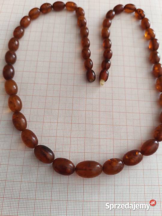 Naszyjnik Bursztyn Oliwki Vintage