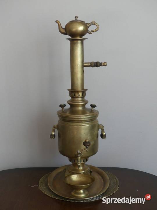 Dekoracyjny samowar braci Woroncow Tuła XIX wiek Poznań