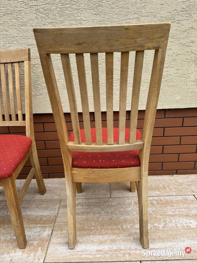 Krzesła 4 drewniane tapicerowane stół salon Warszawa sprzedam