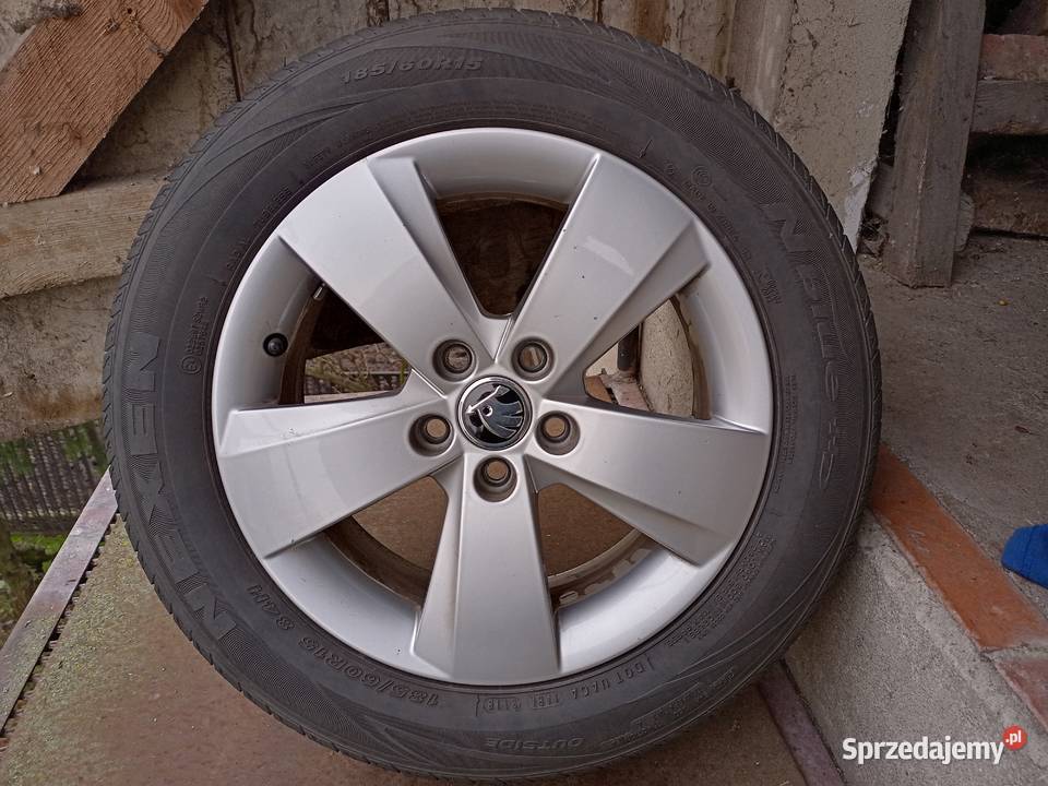Koła Skoda 155x100 ET38 OPONY 18560R15KPL Nowych Książ Wielkopolski