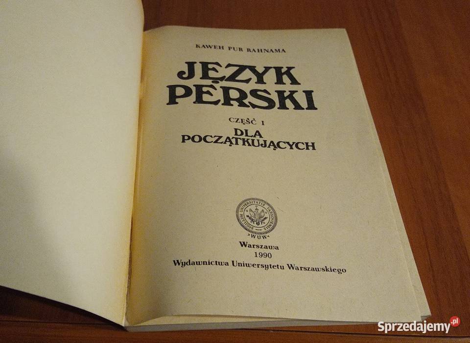 Język perski Cz 1 początkujących Kaweh Pur Gdańsk
