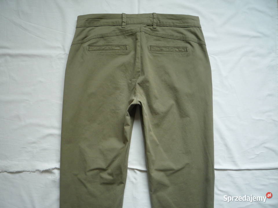 Reserved 38M Spodnie chino chinosy zielone khaki Szczecin