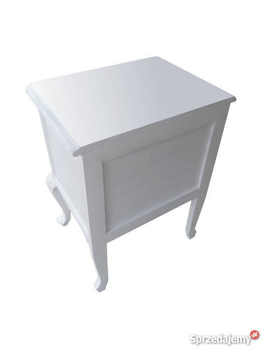 Ludwikowska szafka nocna śnieżna biel Meble Lubieniec