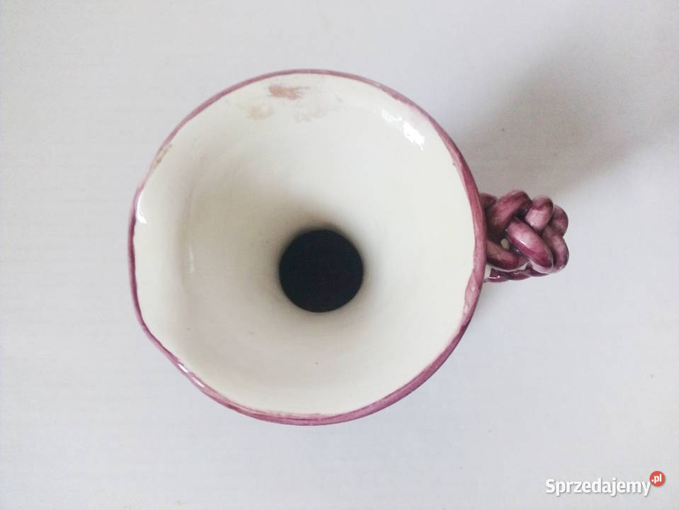 dzbanek vintage włoska ceramika ręcznie malowana Częstochowa
