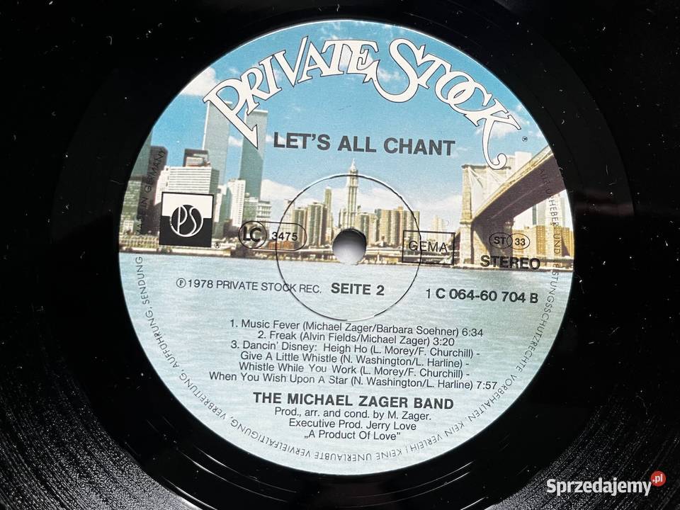 The Michael Zager Band Lets All Chant 1978 Winyl Płyty i kasety śląskie