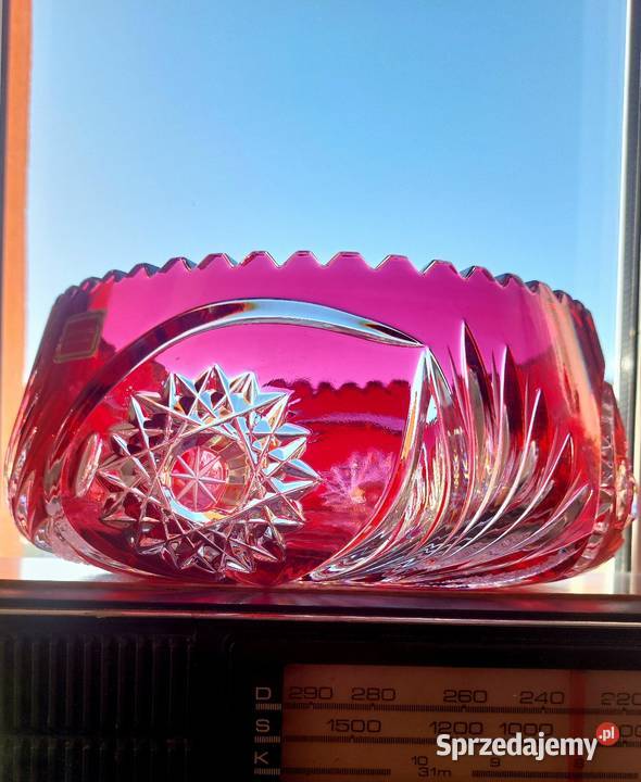 Piękna duża misa kryształowa Wrocław