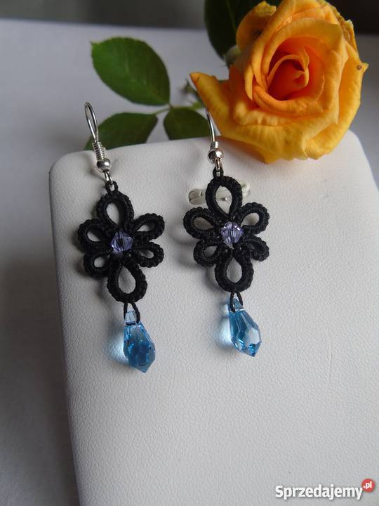 Kolczyki Frywolitkowe