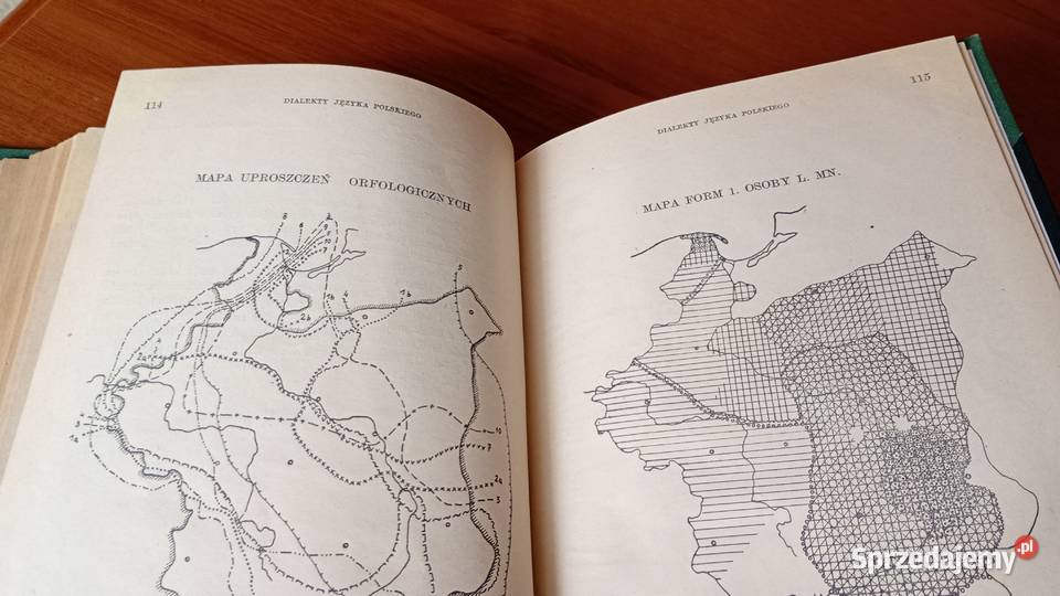 Dialekty języka polskiego z mapami Kazimierz Rok wydania 1957 Gdańsk