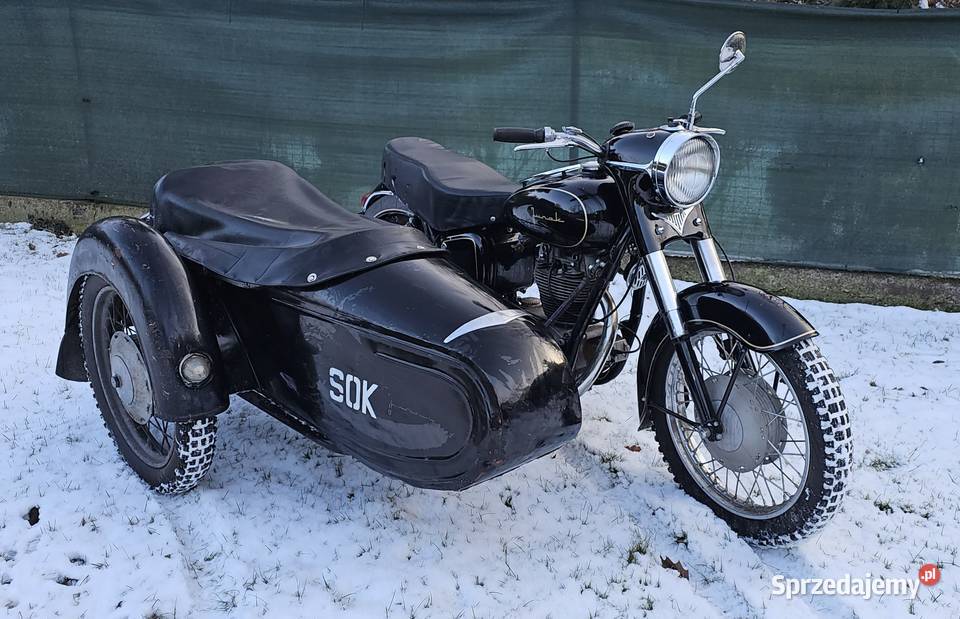 Junak m10 z koszem bocznym wózkiem Wrocław