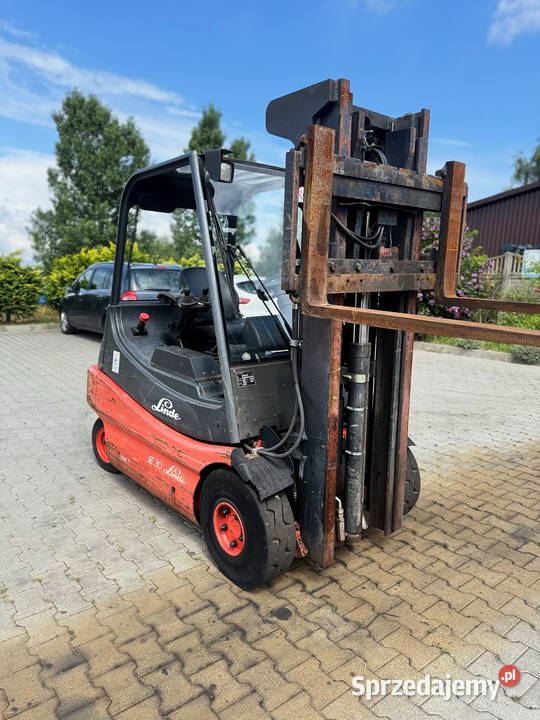 wózek widłowy elektryczny LINDE E30 wolny skok Działoszyn