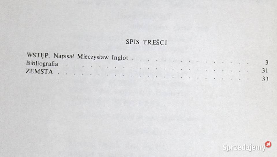 Zemsta Aleksander Fredro miękka lubelskie