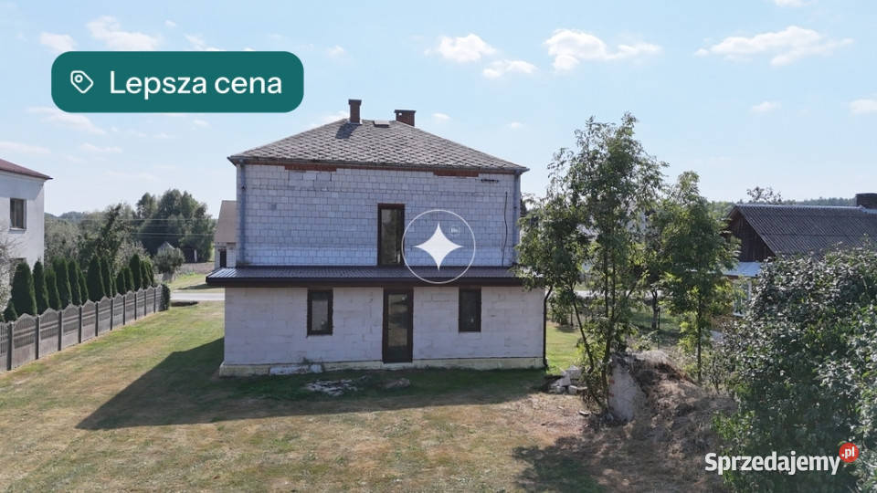 Dom w stanie deweloperskim Szarowola Tomaszów eternit lubelskie