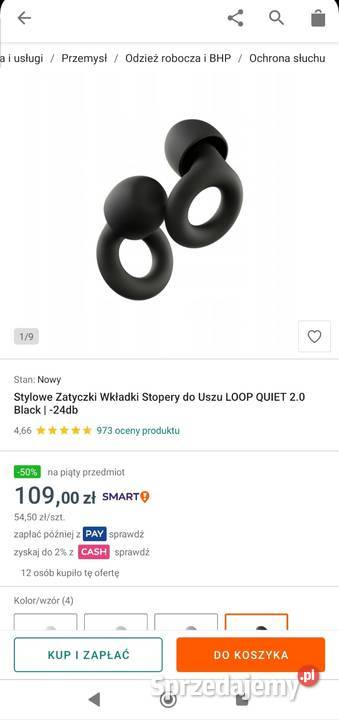 Zatyczki do uszu a la Loop QUIET Etui Nowe sprzedam
