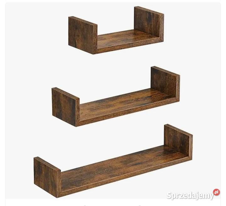Regał ścienny 3częściowy zestaw Półki Lublin