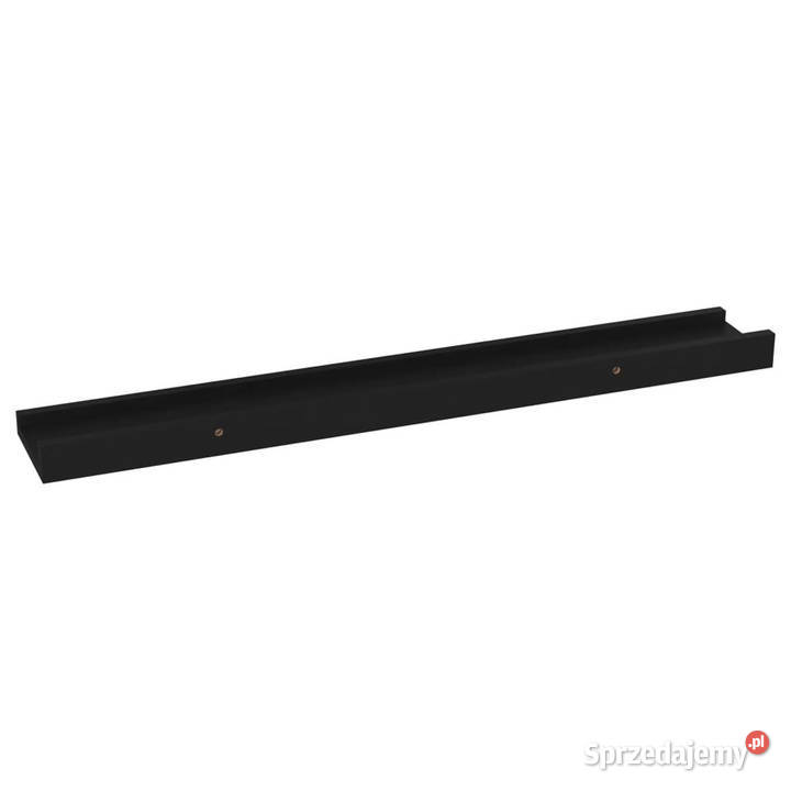 Półki ścienne 4 czarne 60x9x3 WM326668