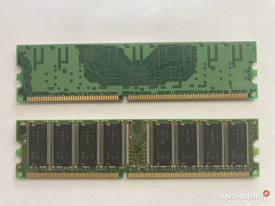 Pamięć RAM 2x Micron 256 MB DDR PC2700 333 MHz Elektronika mazowieckie Warszawa