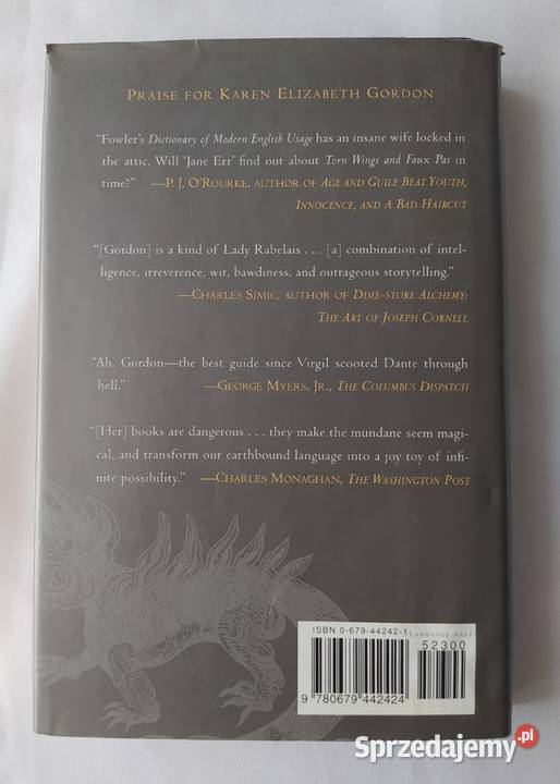 TORN WINGS AND FAUX PAS Karen Elizabeth Gordon twarda z obwolutą podlaskie Hajnówka