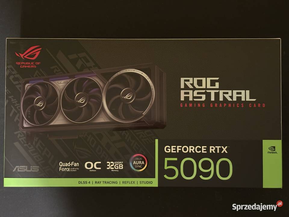 ASUS ROG RTX 5090 Astral OC z 32GB GDDR7 512bit Asus Bydgoszcz