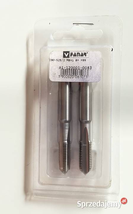 Gwintownik M8x1 6H HSS FANAR łódzkie Czarnożyły